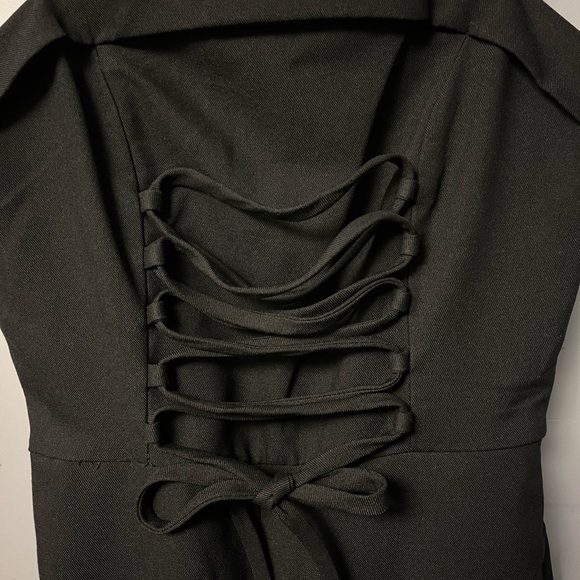 Urban Outfitters Andee Lace Up Corset Black Jumpsuit - Picture 7 of 11